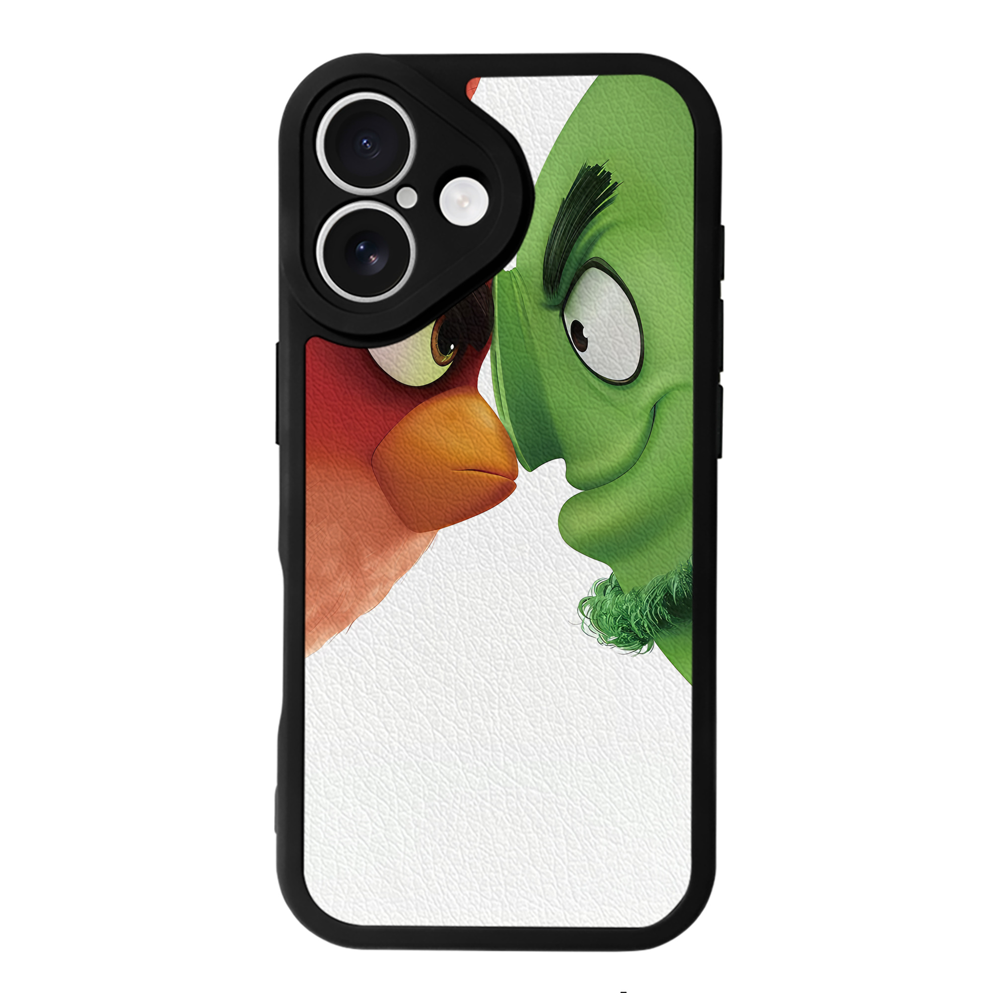 （画像用） Angry Birds アングリーバード 【iPhone 16シリーズ対応】シリコンスマホケース（レザー調） 材質：シリコン
